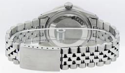 Rolex Mens Stainless Steel Diamond Lugs & Sapphire Datejust Wristwatch