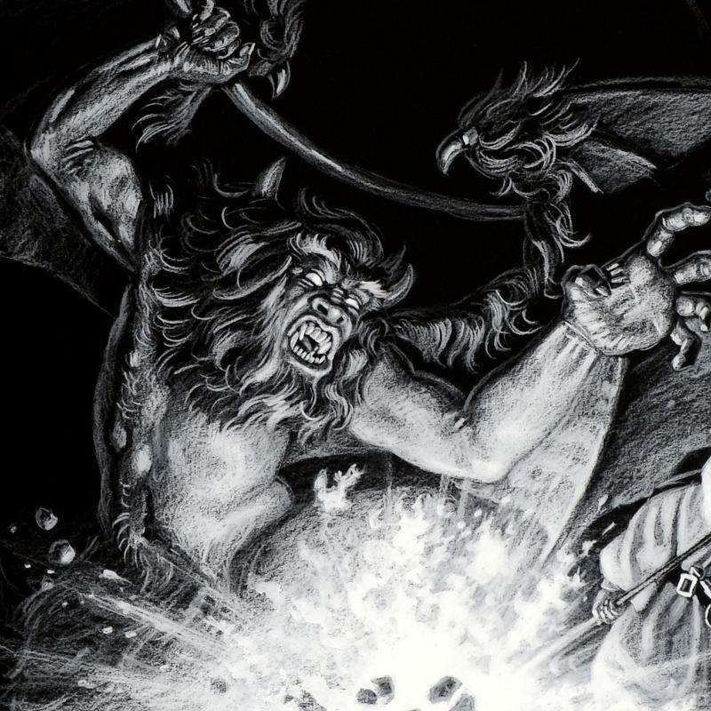 Gandalf Versus Balrog by Greg Hildebrandt