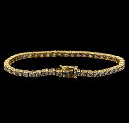 14KT Yellow Gold 5.01 ctw Diamond Tennis Bracelet