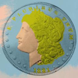 1881 Coin by Steve Kaufman (1960-2010)