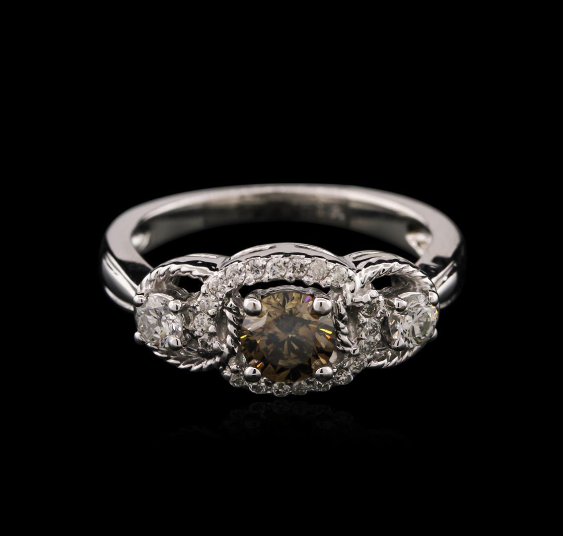 14KT White Gold 0.87 ctw Diamond Ring