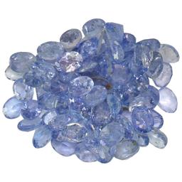 12.4 ctw Oval Mixed Tanzanite Parcel
