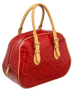 Louis Vuitton Red Vernis Monogram Leather Summit Drive Bag