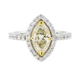 2.22 ctw Diamond Ring - 14KT White And Yellow Gold