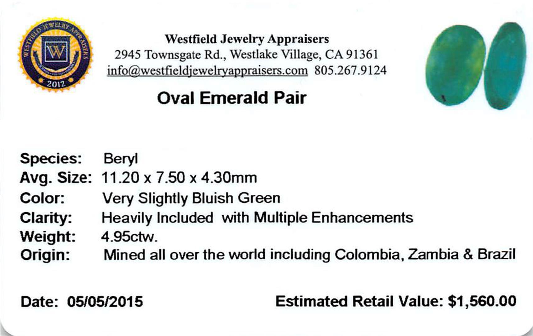 4.95 ctw Oval Mixed Emerald Parcel