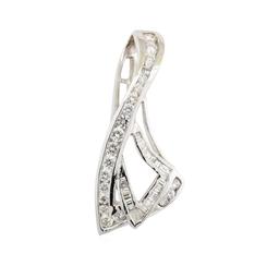 2.35 ctw Diamond Pendant - 14KT White Gold