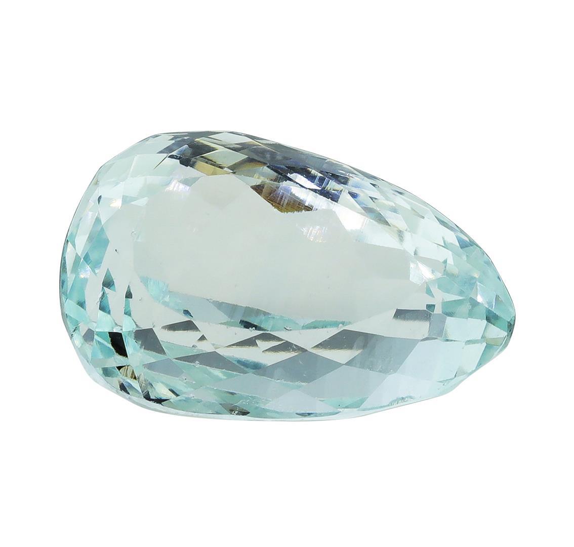 22.23 ct. Natural Pear Cut Aquamarine