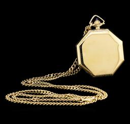 Waltham 14KT Yellow Gold Open Face Pocket Watch