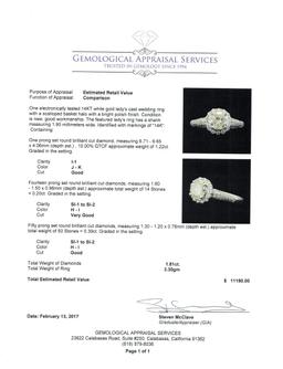 1.81 ctw Diamond Ring - 14KT White Gold