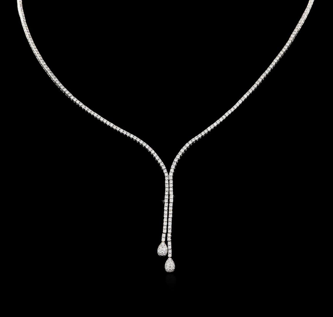 14KT White Gold 1.03 ctw Diamond Necklace