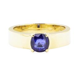 1.60 ctw Sapphire Mens' Band - 14KT Yellow Gold