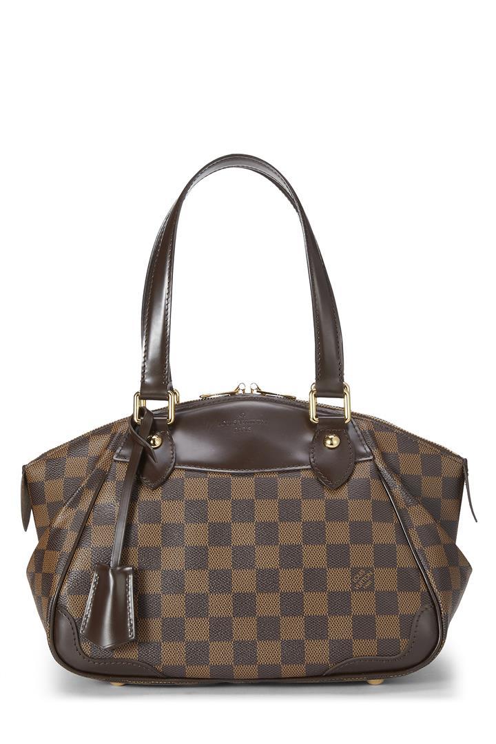 Louis Vuitton Damier Ebene Canvas Leather Verona PM Bag