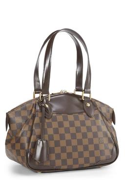 Louis Vuitton Damier Ebene Canvas Leather Verona PM Bag
