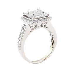 1.15 ctw Diamond Ring - 14KT White Gold