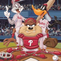 At the Plate (Phillies) by Looney Tunes
