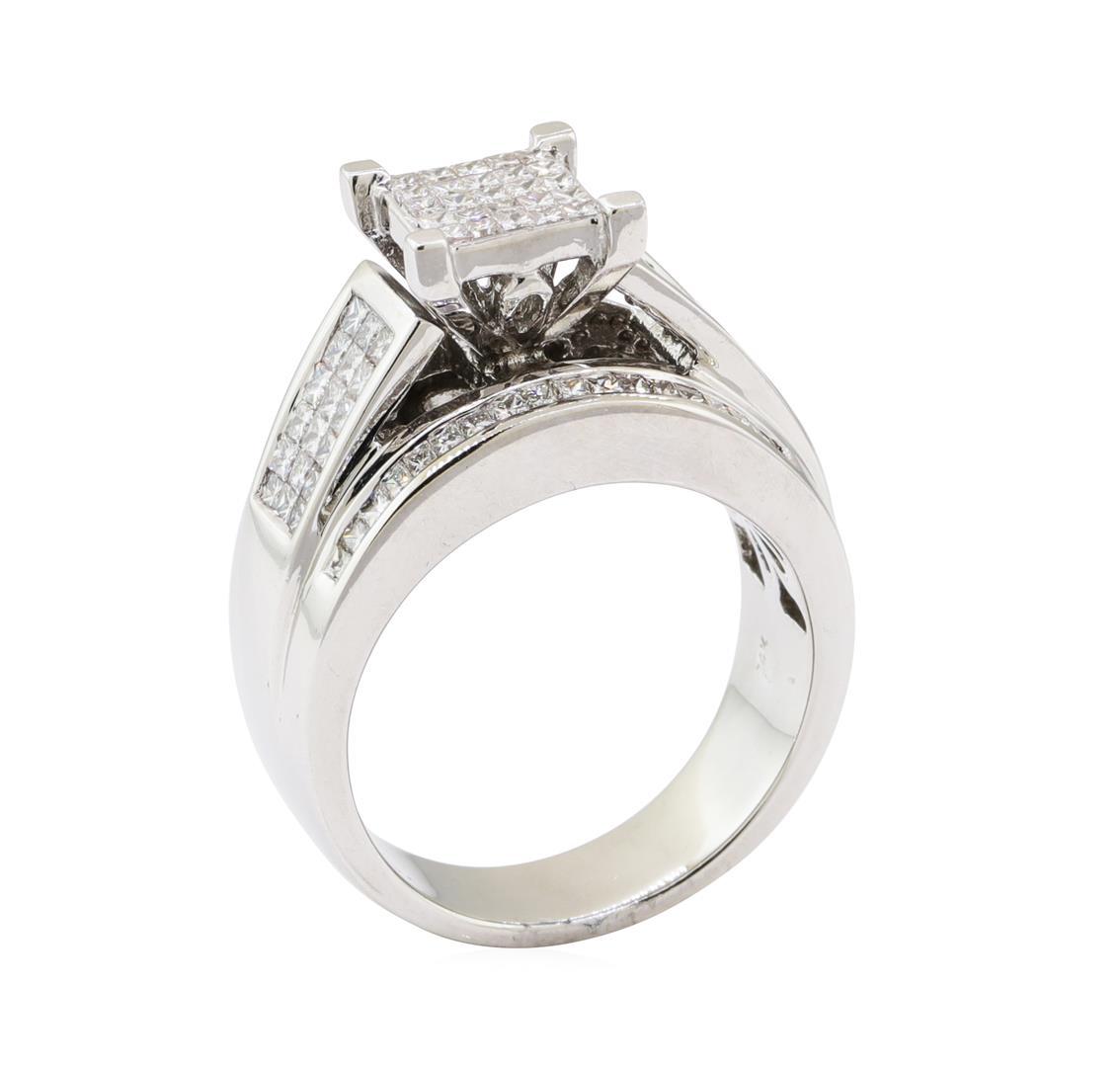 1.60 ctw Diamond Ring - 14KT White Gold