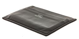 Hermes Black Leather Citizen Twill Card Holder