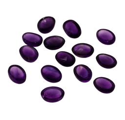 11.36 ctw.Natural Oval Cabochon Amethyst Parcel of Fourteen