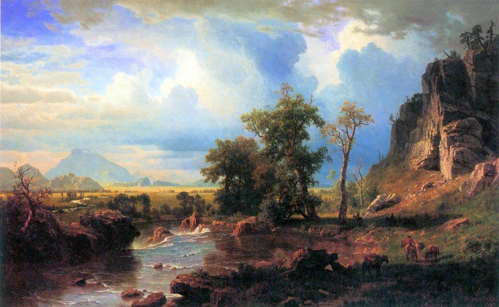 Northern Fork of the Plate, Nebraska by Albert Bierstadt