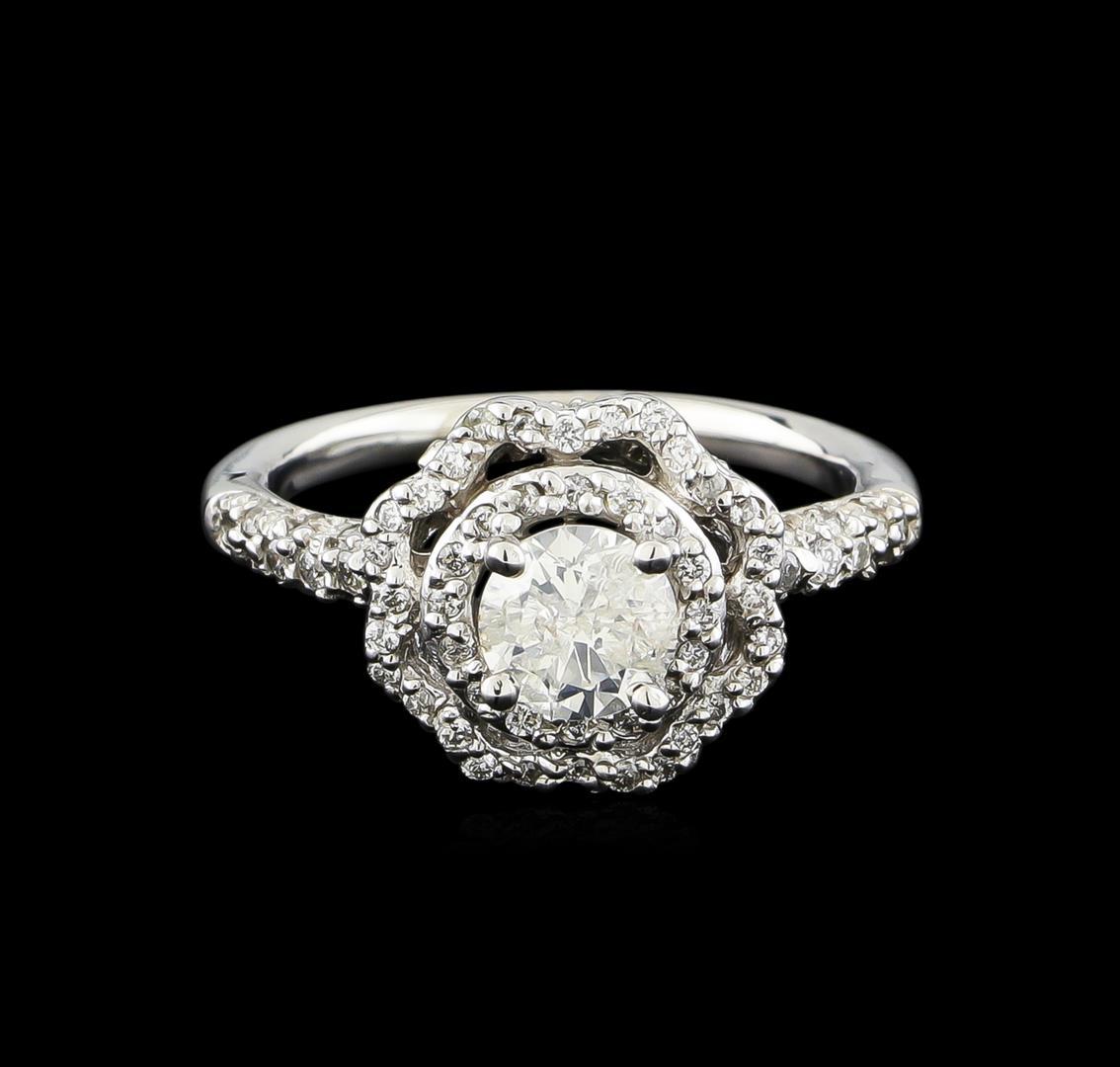 14KT White Gold 0.95 ctw Diamond Ring