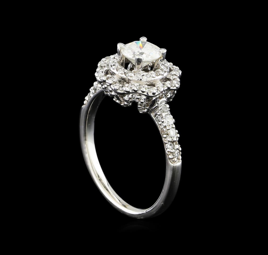 14KT White Gold 0.95 ctw Diamond Ring