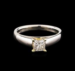 Platinum 0.70 ctw Diamond Ring