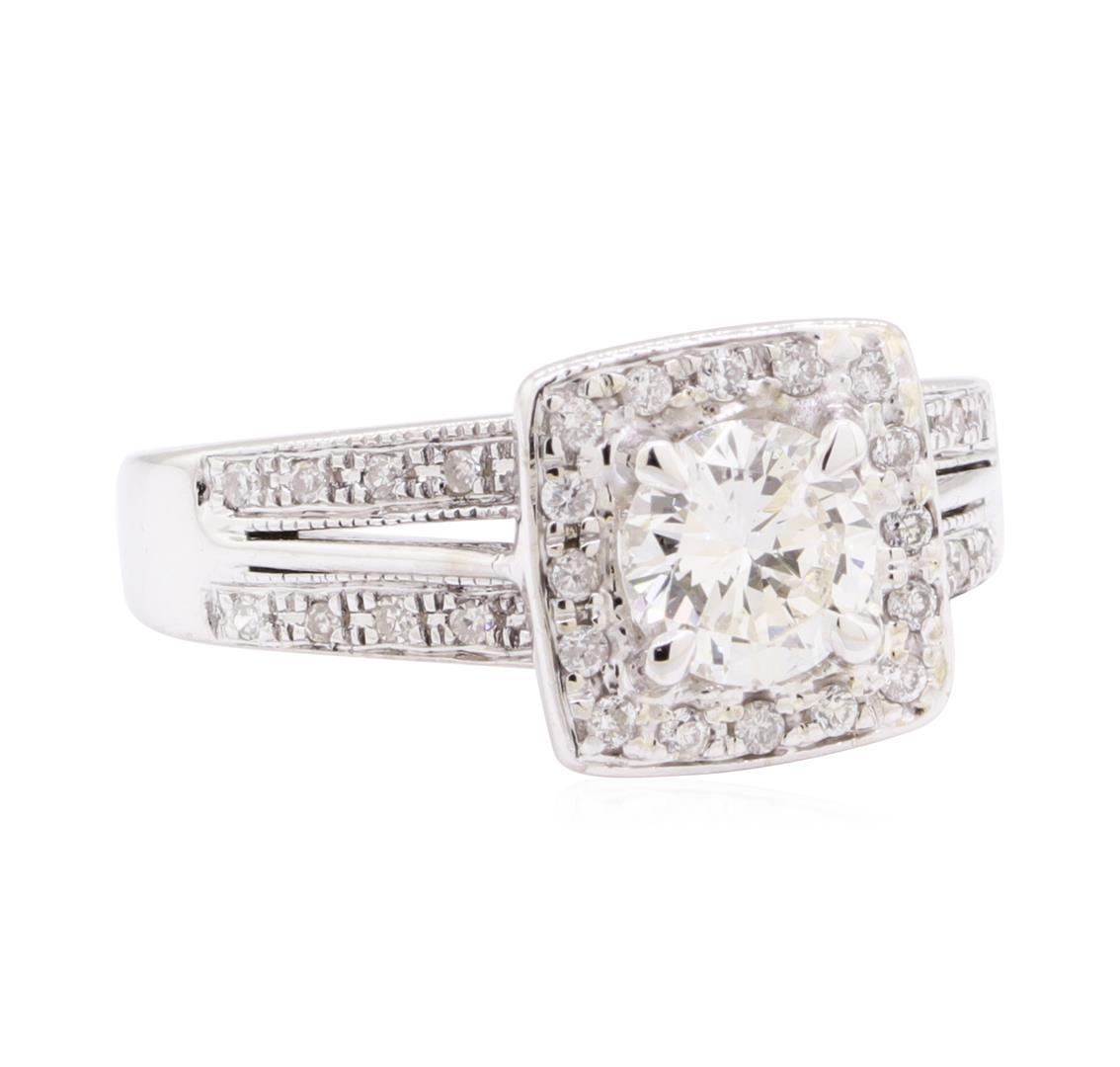 0.87 ctw Diamond Ring - 14KT White Gold