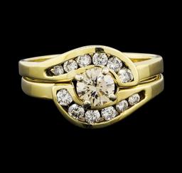 0.40 ctw Diamond Ring - 14KT Yellow Gold