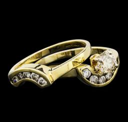 0.40 ctw Diamond Ring - 14KT Yellow Gold