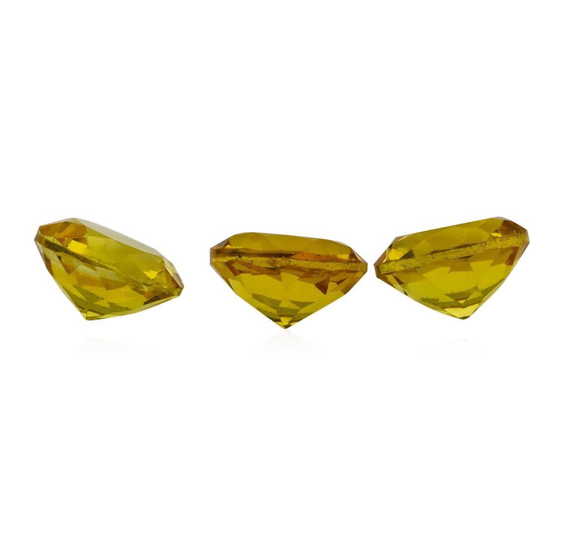 2.36 ctw.Natural Round Cut Citrine Quartz Parcel of Three