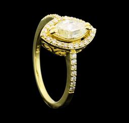 1.16 ctw Diamond Ring - 14KT Yellow Gold