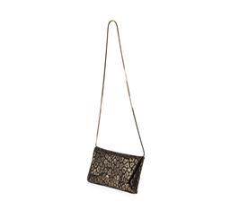 Lanvin Mini Sugar Metallic Gold Leopard Crossbody Bag/Clutch