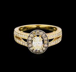 14KT Yellow Gold 0.95 ctw Diamond Unity Ring