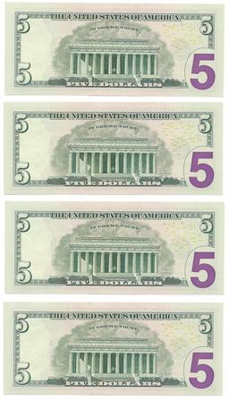 (10) Consecutive 2006 $5 FRN Star Notes CHCU