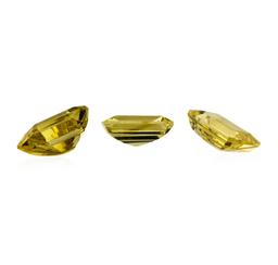 20.63 ctw.Natural Emerald Cut Citrine Quartz Parcel of Three