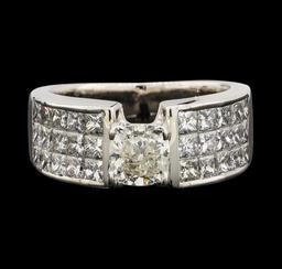 2.90 ctw Diamond Ring - 14KT White Gold