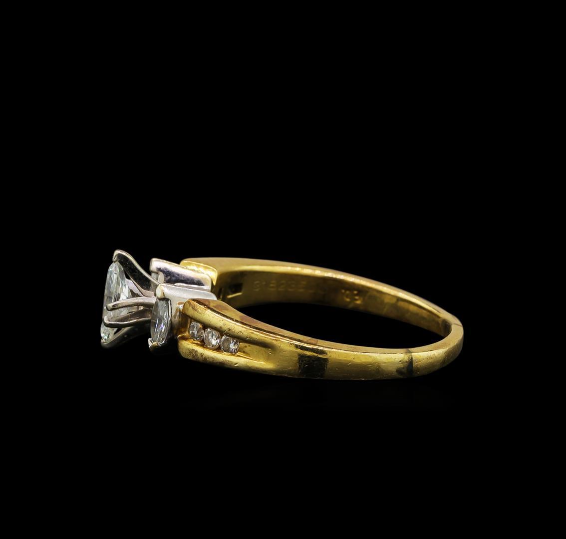 0.53 ctw Diamond Ring - 14KT Yellow and White Gold