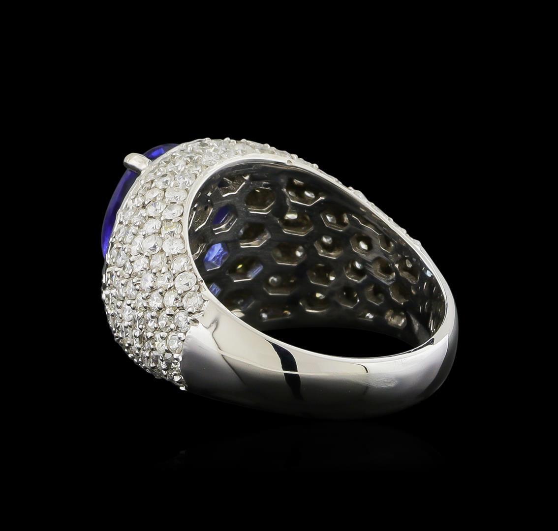 14KT White Gold 2.69 ctw Tanzanite and Diamond Ring