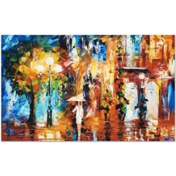 Leonid Afremov (1955-2019) "Streetside Expression" Limited Edition Giclee on Can