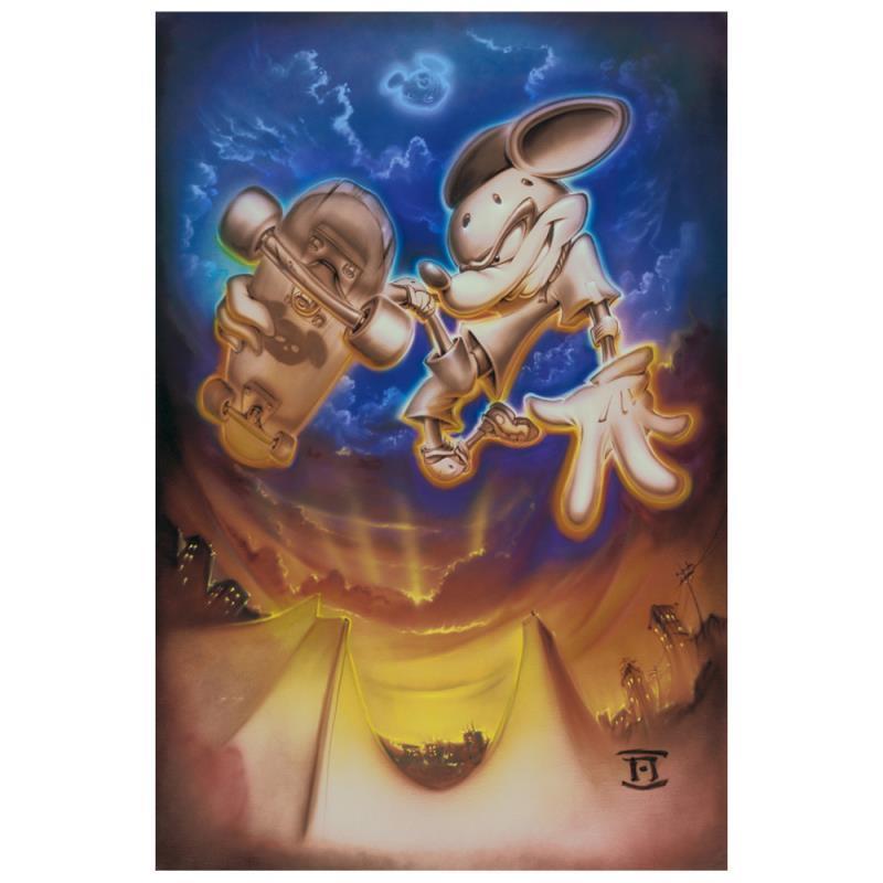 Noah, "Grind Mouse" Limited Edition Giclee on Canvas, Licensed by Disney Fine Ar