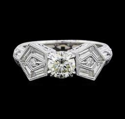 1.37 ctw Diamond Ring - 18KT White Gold