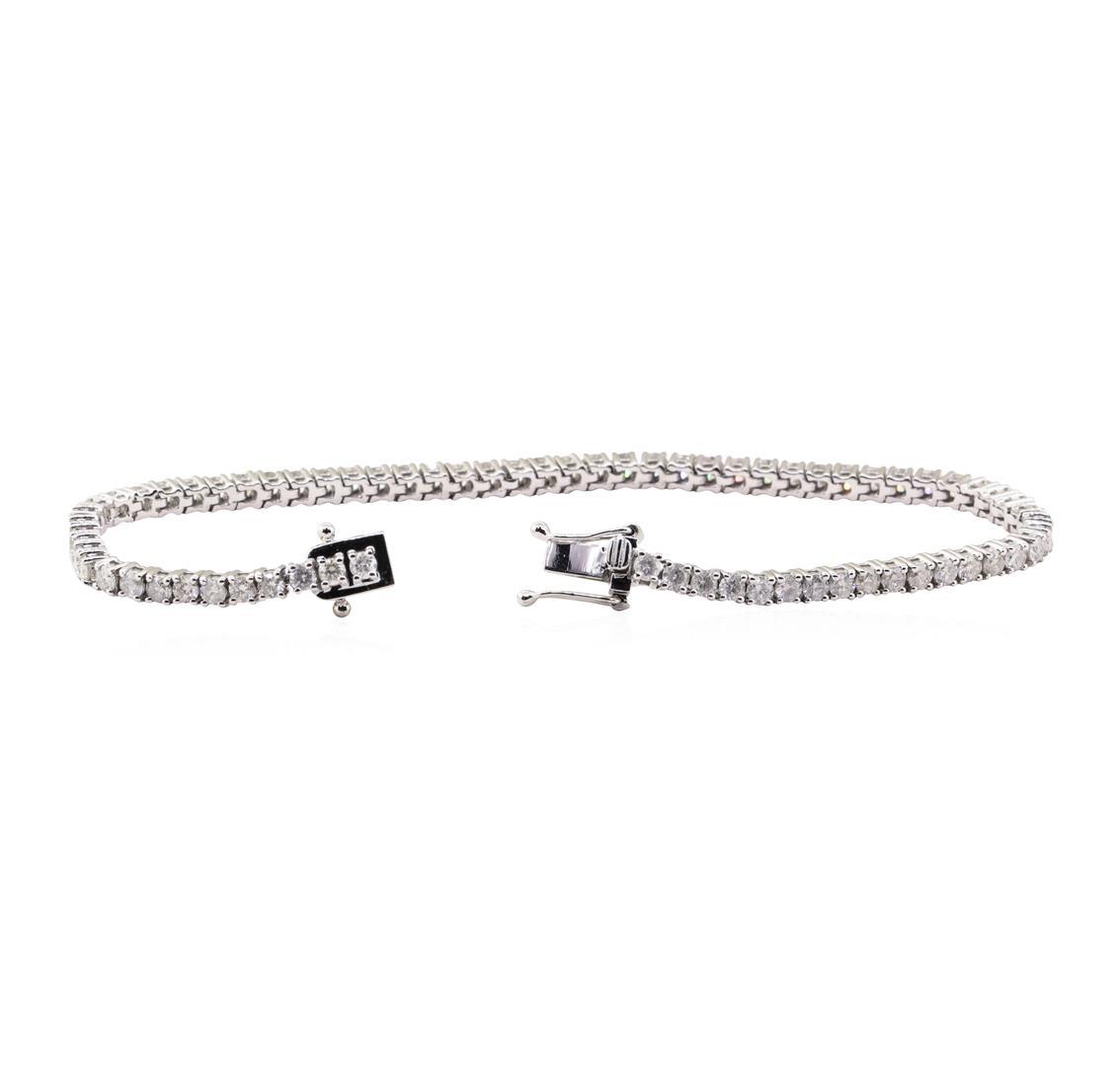 4.76 ctw Diamond Bracelet - 14KT White Gold