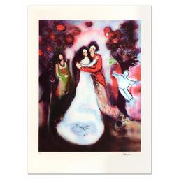 Raya Sorkine, "Le Mariage" Limited Edition Lithograph, Numbered and Hand Signed.