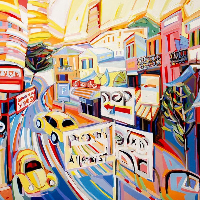 Natalie Rozenbaum, "Allenby Scene" Limited Edition on Canvas, Numbered and Hand