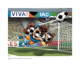 Warner Brothers Hologram Taz Soccer