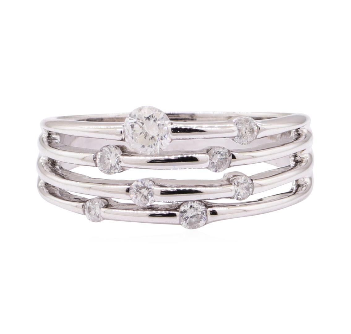 0.36 ctw Diamond Band - 14KT White Gold