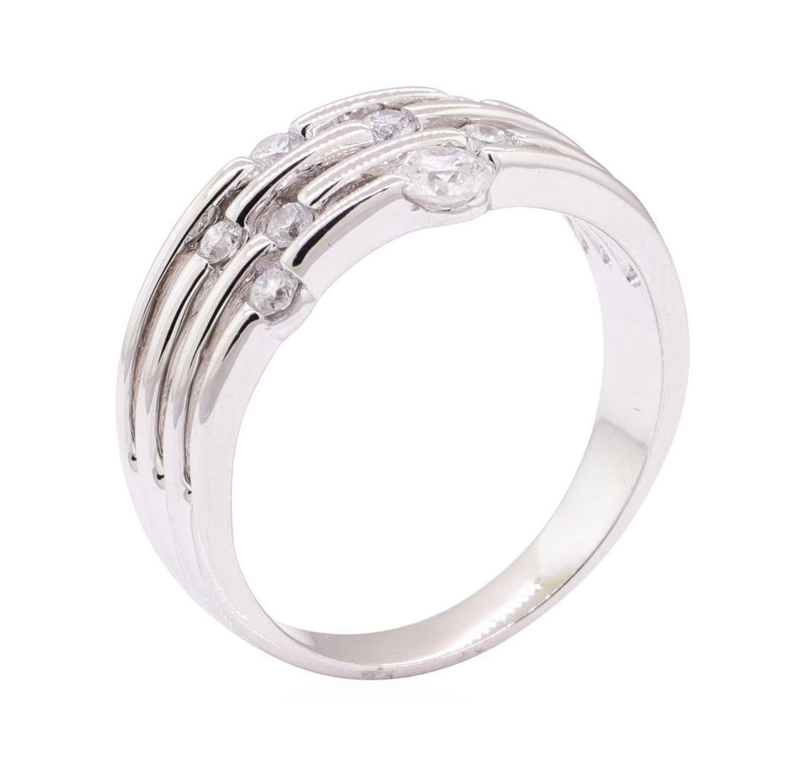 0.36 ctw Diamond Band - 14KT White Gold