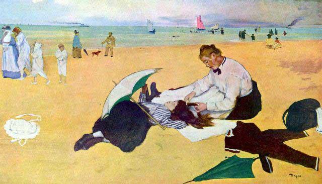 Edgar Degas - Small Girls On The Beach