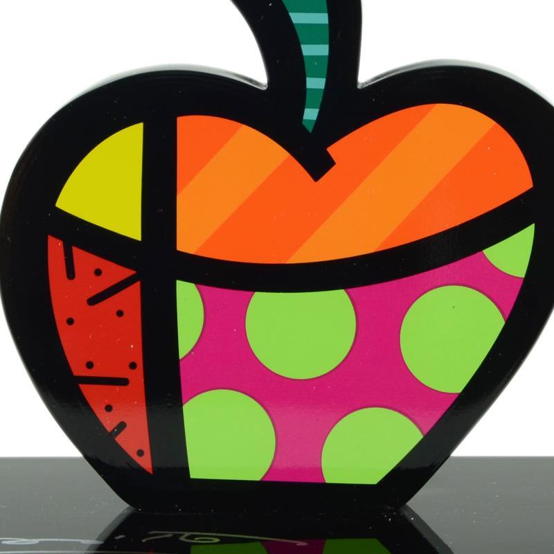Romero Britto"Big Apple" Hand Signed Limited Edition Sculpture; Authenticated.