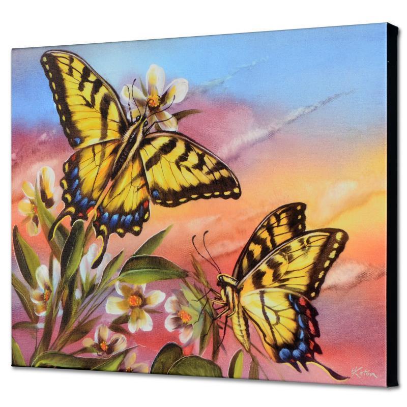 "Tiger Swallowtail" Limited Edition Giclee on Canvas by Martin Katon, Numbered a